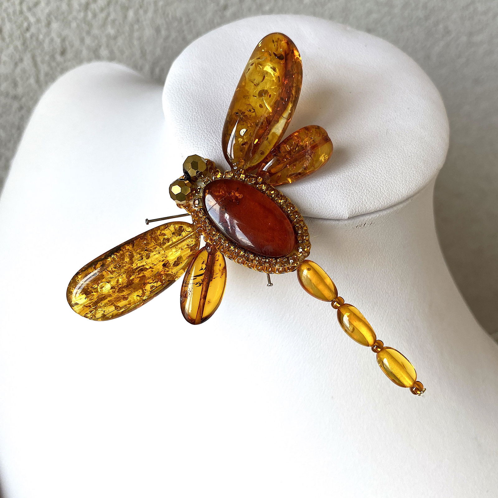 Unique and Impressive Amber Brooch (1 of 8)
