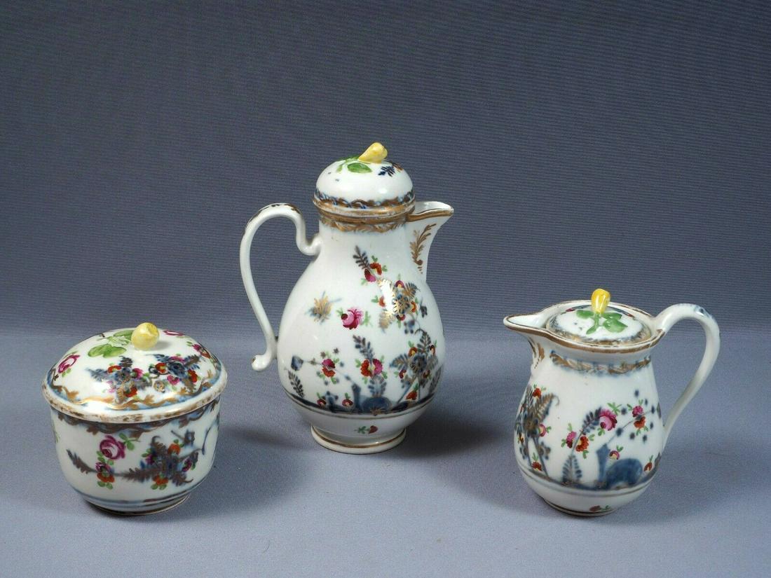 Royal Vienna REAL Antique 1750's Teapot Sugar Creamer Beehive Du Paquier ERA (1 of 12)