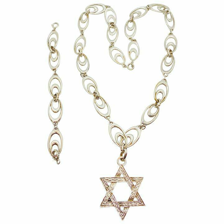 Vintage Sterling Silver 925 Buccellati Star of David Necklace (1 of 12)