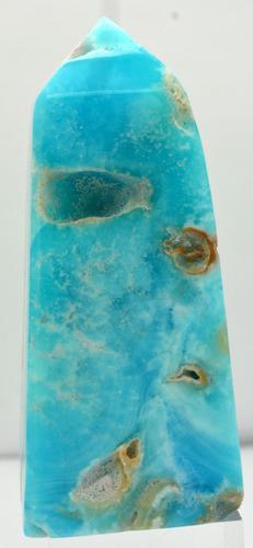 166 Grams Beautiful Blue Aragonite Tower (1 of 4)