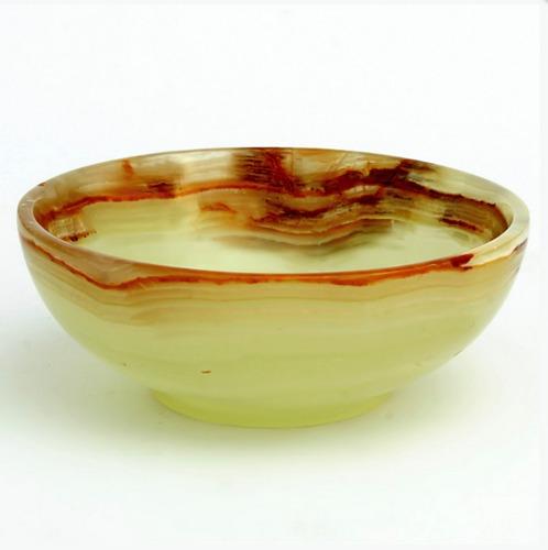Green Onyx Bowls, 6" Diameter, Geode Bowls: Green Onyx Bowls, 6" Diameter, Geode Bowls Bowl Weight: 400+ grams If you can order more than 10 bowls we will discount upto 25% A center table display is the ideal place to enjoy the organic beauty o