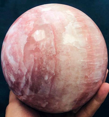 4800 Grams Rose Calcite Sphere ~ 13.5 cm (1 of 5)