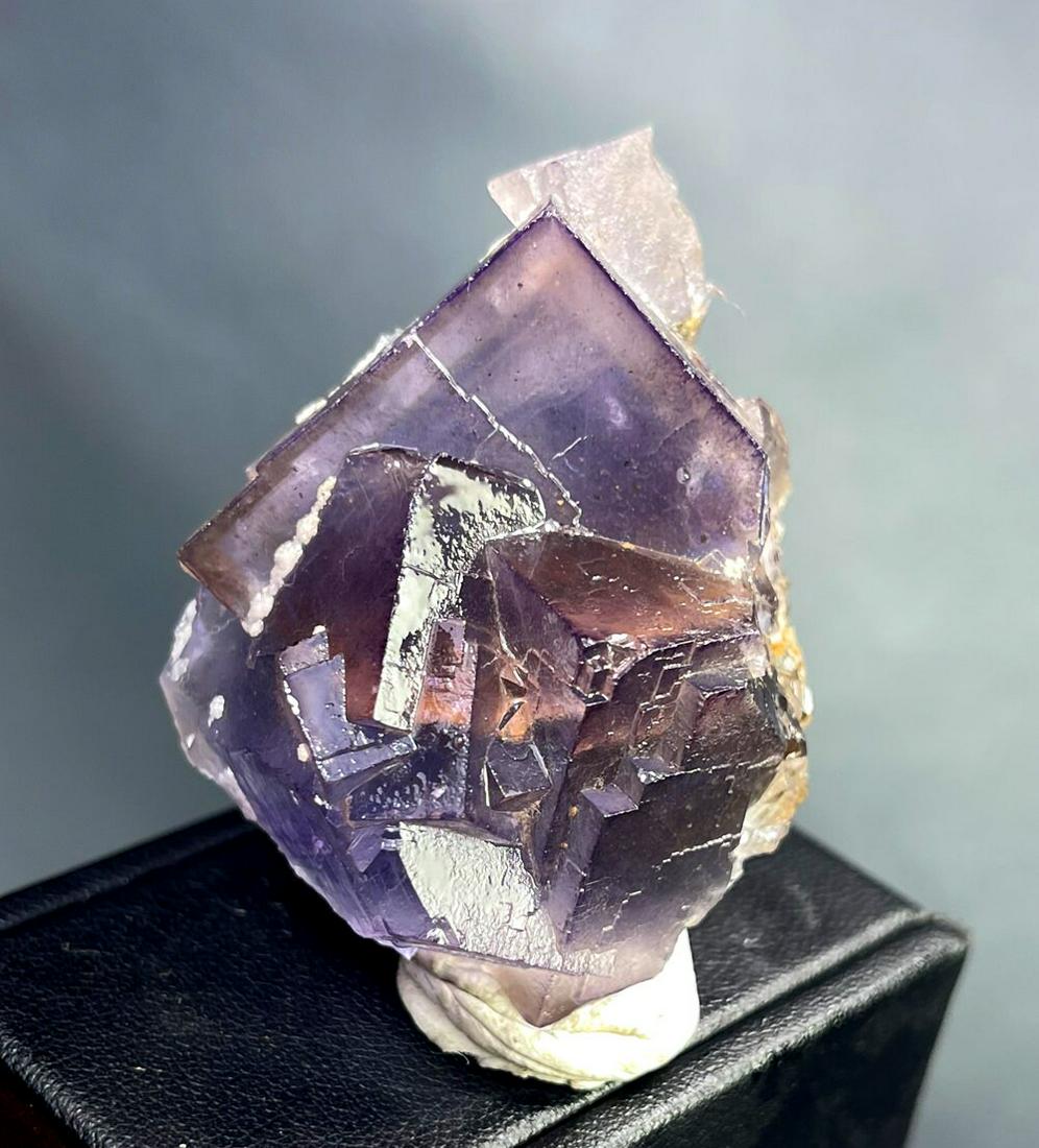 Fluorite Specimen , Cubes Fluorite Fine Bluish Phantom Flourite Crystals - 70 Gram - 53*35*30 mm (1 of 5)