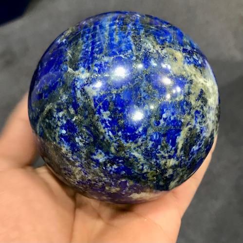 600 Gram Lapis Lazuli with Pyrite Sphere @Afghanistan (1 of 5)