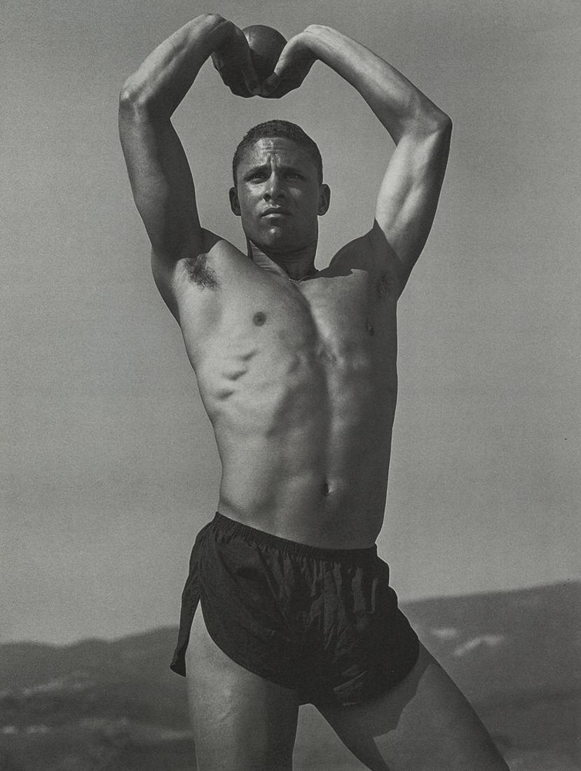 BRUCE WEBER - Dan O'Brien: Artist: Bruce Weber Description: Dan O'Brien Medium: Photo Litho, 1999, Italy Dimension: 7.4x9.8" Description: Heat Wax Mounted on 11x14" Conservation Board Artist Bio: Bruce Weber is an American fash