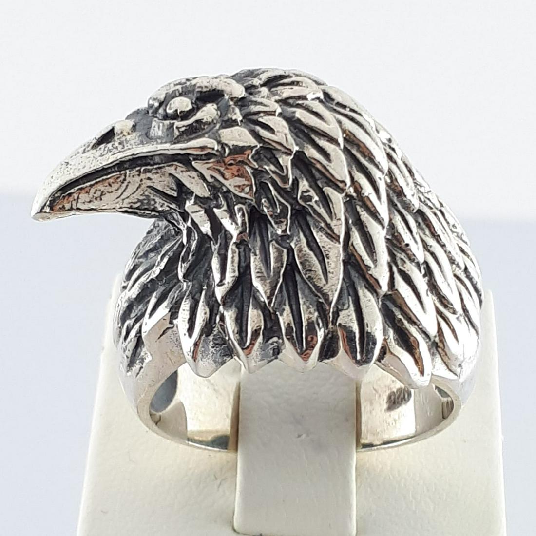 925 Sterling Silver - Ring: Ring Gender : Men Material : 925 Sterling Silver Weight : 18 gr Condition : NEW / Unused Size : US:10½ , EU:63.4 , UK:U , D:20.5 mm Free resizing on demand Item no:C283 -