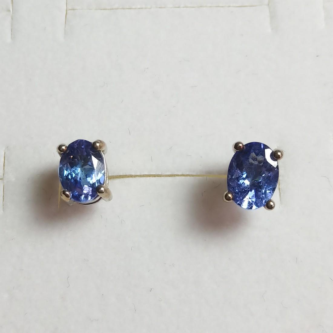 BEAUTIFUL & RARE ! NATURAL TANZANITE GEMSTONES 925 STERLING SILVER HANDMADE EARRING FASHION JEWELRY (1 of 4)