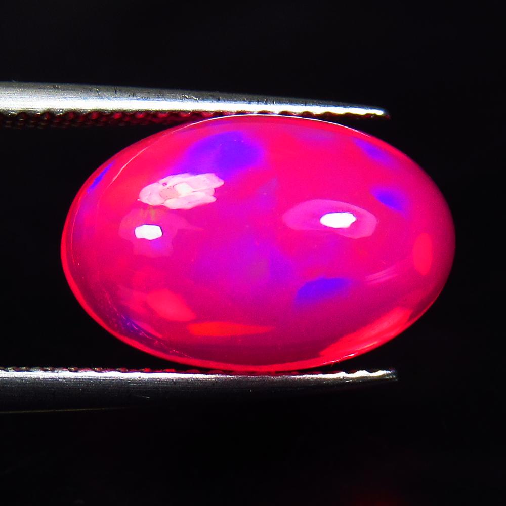 4.21 Ctw Natural Pink Fire Opal Oval Cab (1 of 2)