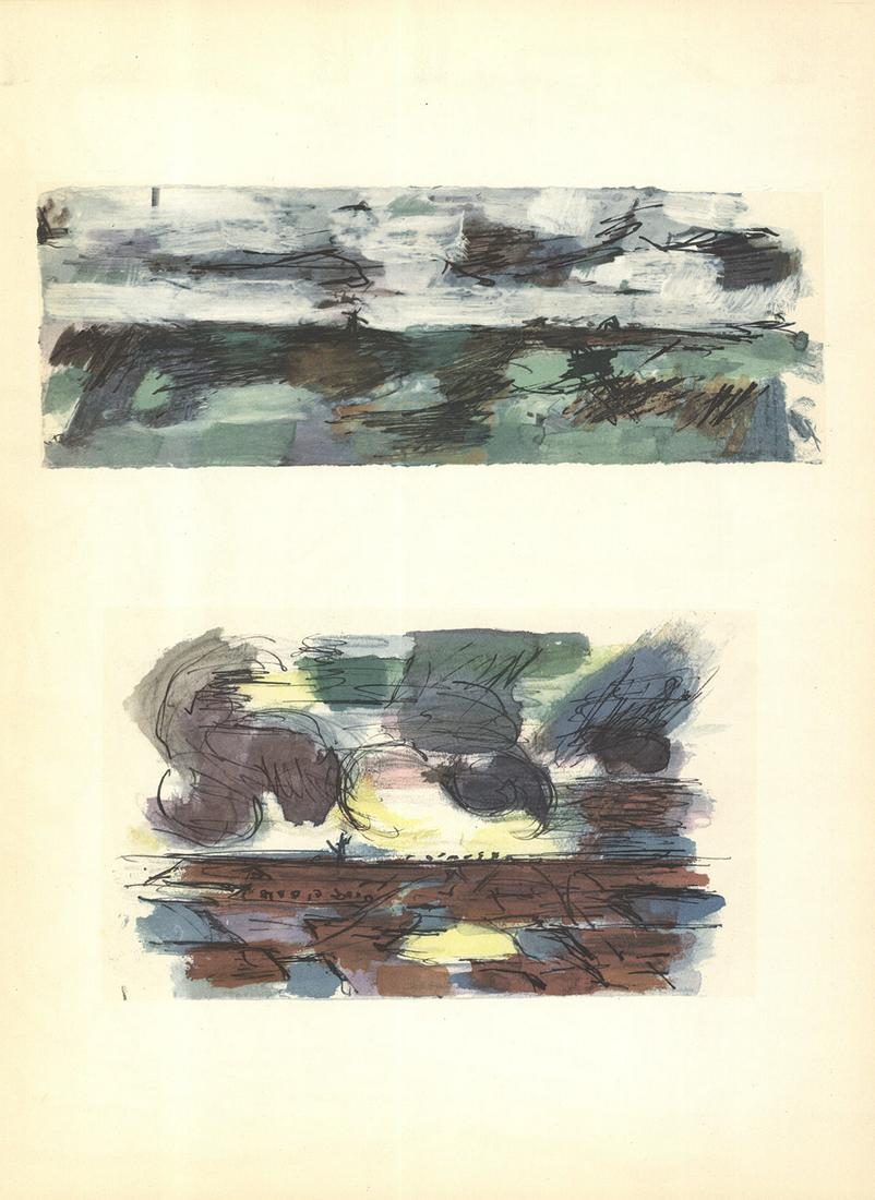 Jean Rene Bazaine - Hollande - 1960 Lithograph 15" x 11" (1 of 1)