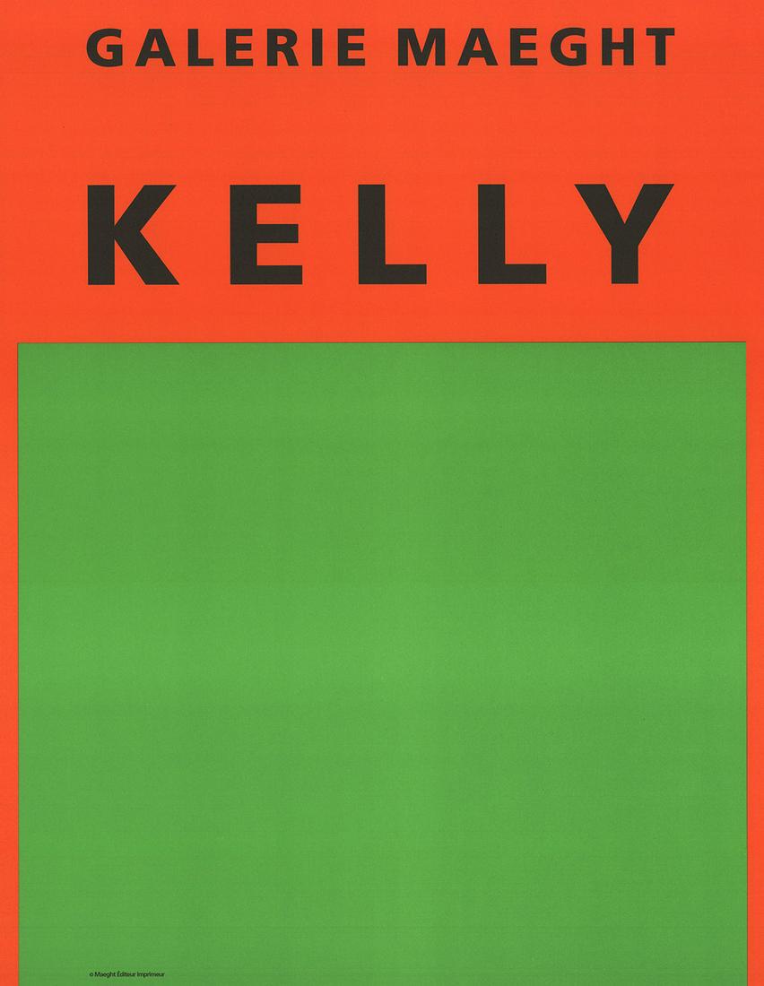 Ellsworth Kelly - Orange et Vert - 1964 Lithograph 26" x 20" (1 of 1)