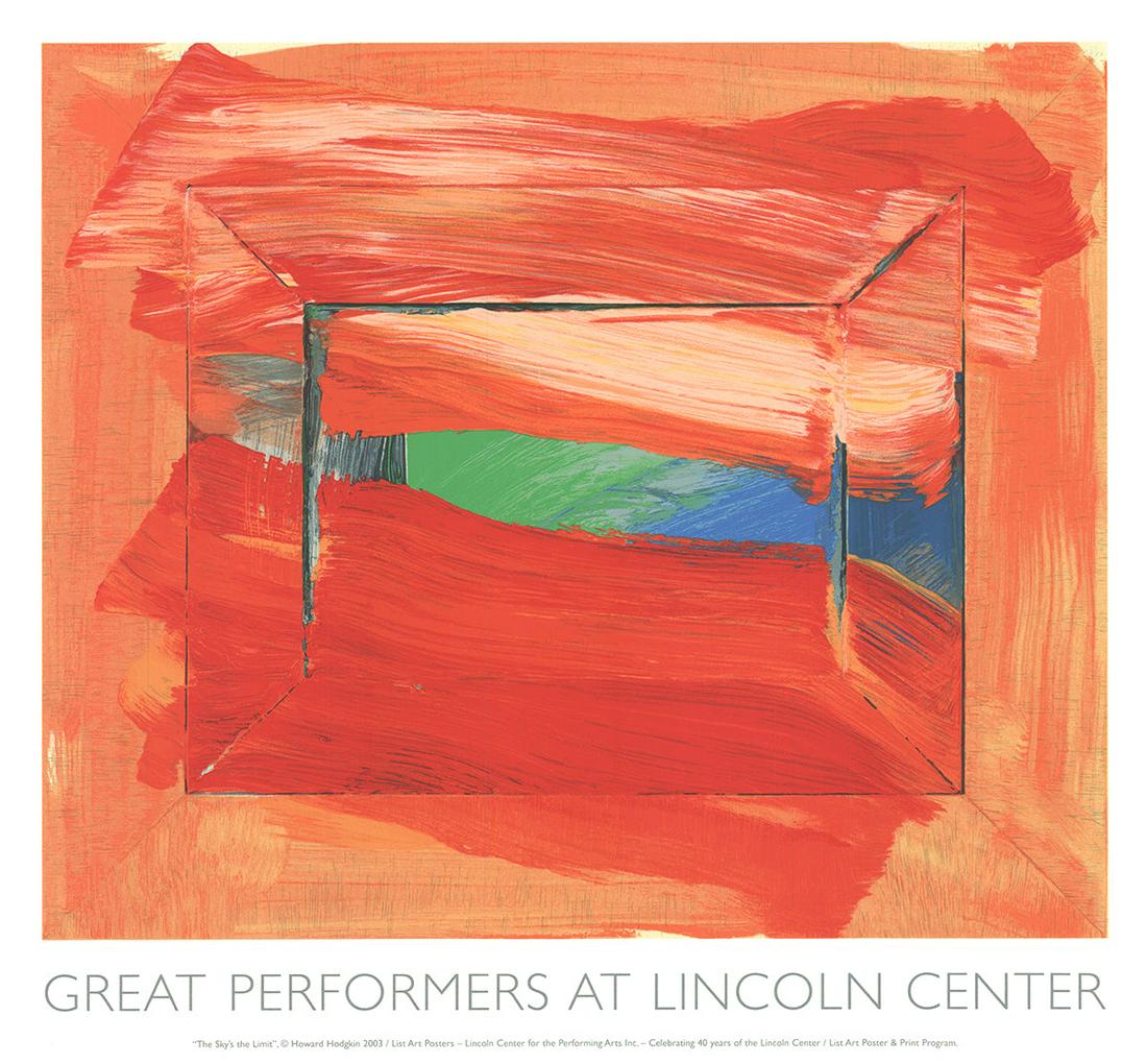 Howard Hodgkin - The Sky's The Limit - 2002 Serigraph 30" x 33": Title: The Sky's The Limit Artist: Howard Hodgkin Additional Information: "The Sky's The Limit" by Howard Hodgkin, 2002 Unsigned Serigraph. Paper size is 30 x 33 inches, with an image size of 25.25 x 