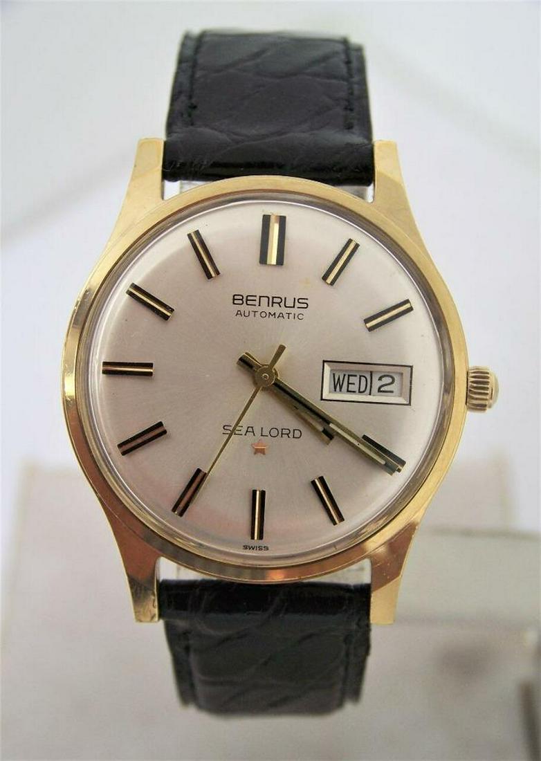 Vintage BENRUS SEA LORD DAY DATE Automatic Watch c 1970s* EXLNT (1 of 12)