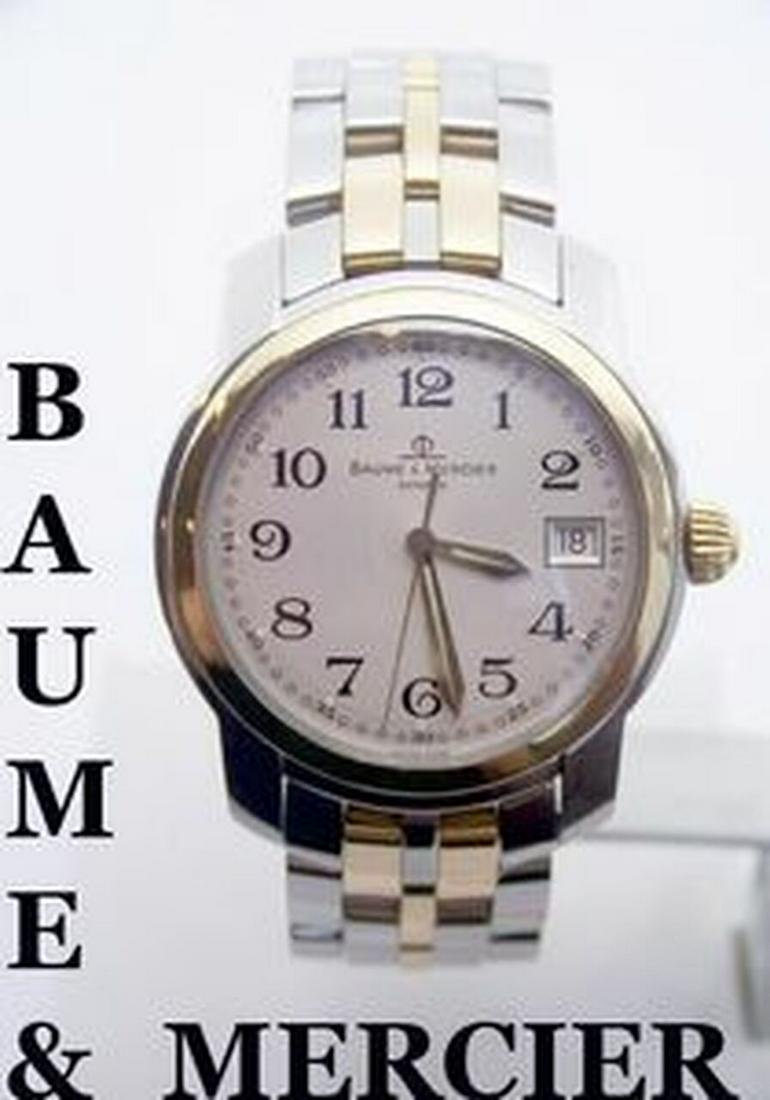 Mens BAUME & MERCIER 18K & S/Steel Watch MVO45215 in EXLNT Condition (1 of 14)