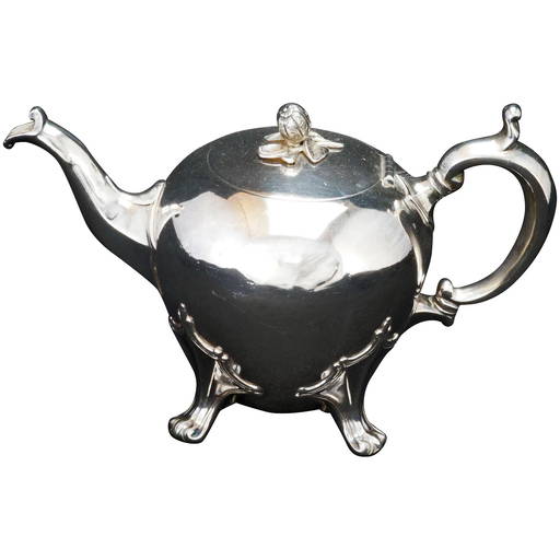 Edwardian Sheffield Silver Plate Teapot Early 20th Century