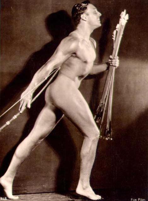 A. N. Studio, Paris: George O'Brien (bow and arrows): Arts/Title: A. N. Studio, Paris: George O'Brien (bow and arrows) Description: Description: On a Carte Postal; inventory number 313 burned into negative, lower left. George O'Brien was an American movi