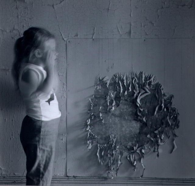 Ralph E. Meatyard: untitled (Figure with Wall): Arts/Title: Ralph E. Meatyard: untitled (Figure with Wall) Description: From the portfolio 'Ralph Eugene Meatyard: Portfolio Three'. Portfolio wet stamp, verso, indicating this print was made at the C