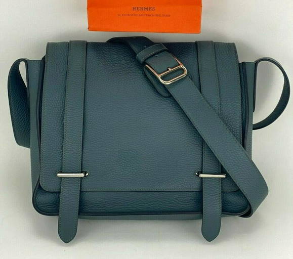 Hermes Gold Evelyne GM Crossbody Messenger Bag Celeb Fave at