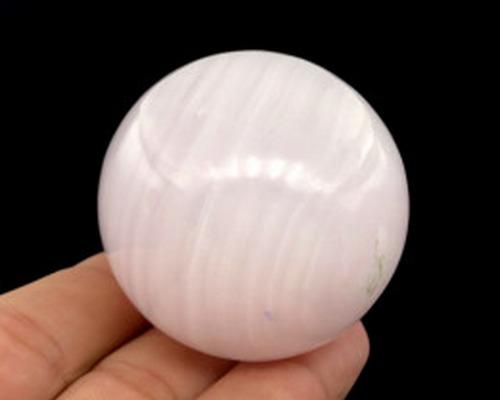 960 CTs Beautiful Rose Pink Calcite Healing Sphere (1 of 4)