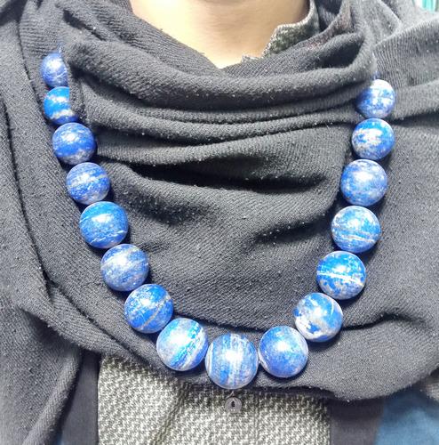 500 Gram Hand Made Top Quality Stunning Lapis Beads Necklace (1 of 4)