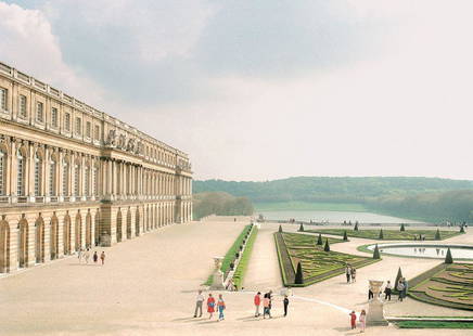 Luigi Ghirri: Versailles. 1985: Artist: Luigi Ghirri Title: Versailles. 1985 Date Printed: 2008 Medium: High Quality Photo Print with Copyright Luigi Ghirri Print Origin: Printed in Italy from a Portfolio Edition by Corriere della S