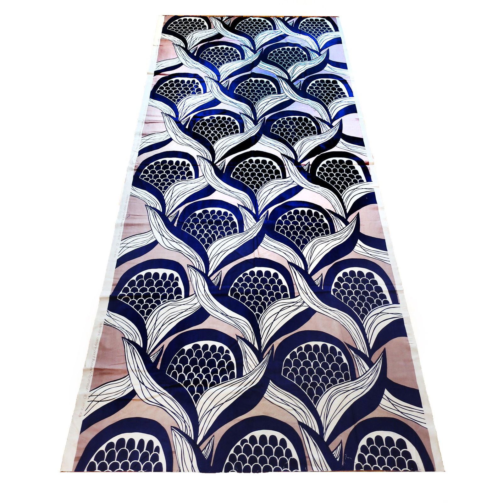 Vintage Mid-Century Modern “Corncob” Textile by Alleniana Design (1973) (1 of 5)