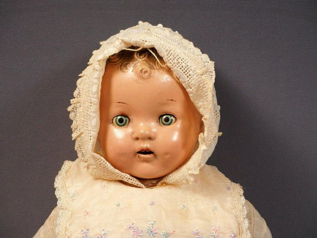 Original Reliable 17" Composition cloth Mama doll 1930's made in Canada (1 of 6)