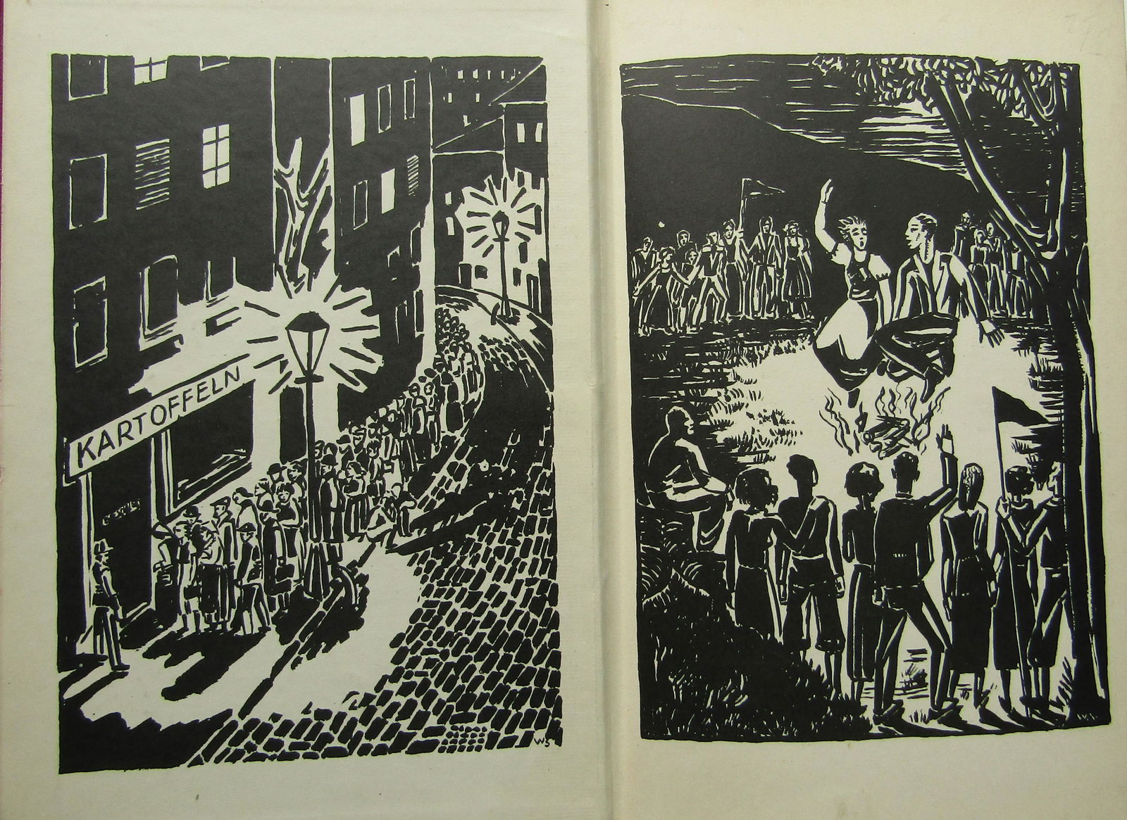 Restless Flags: A German Girl's Story FIRST EDITION. Publishers red cloth with black title to spine. Pictorial endpapers. "This picture of a German girl, growing up during the last two decades, gains the importance i