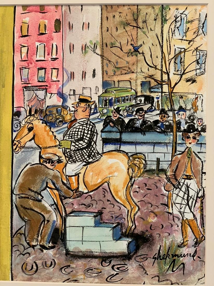 Early 20th c Barbara Shermund Original Magazine Cover Illustration (1 of 3)