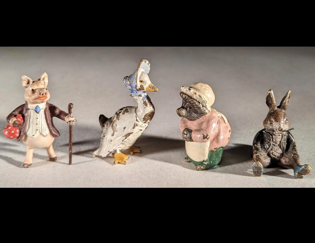 4 Beatrix Potter Vienna Bronzes c. 1930's (1 of 4)