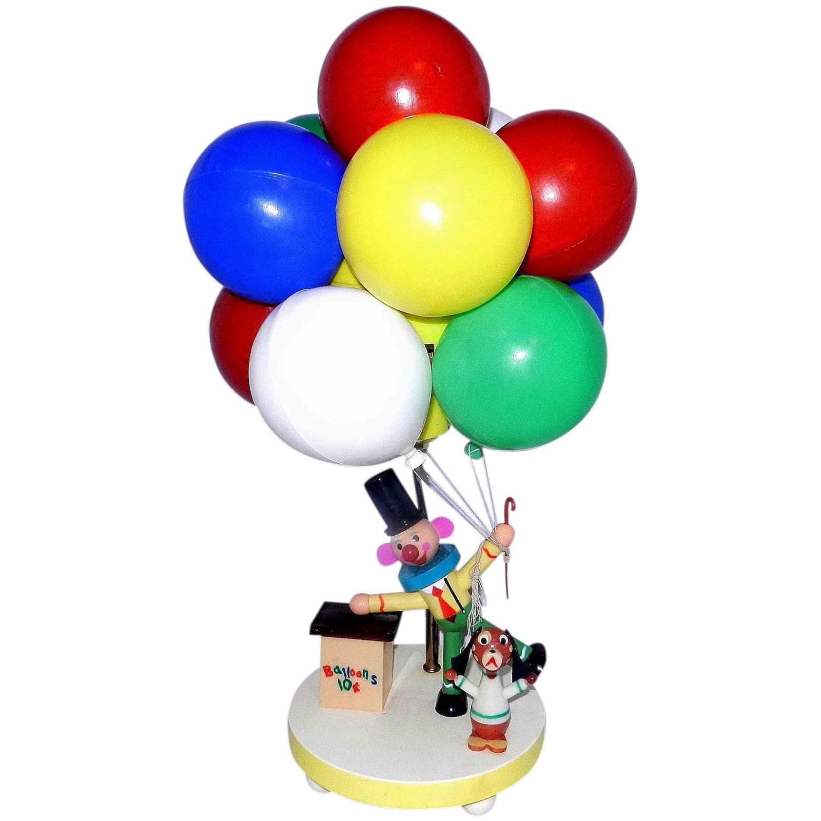 Clown Balloon Vendor Childs Lamp Vintage Dolly Toy Nursery Lamp & Shade No 541. (1 of 10)