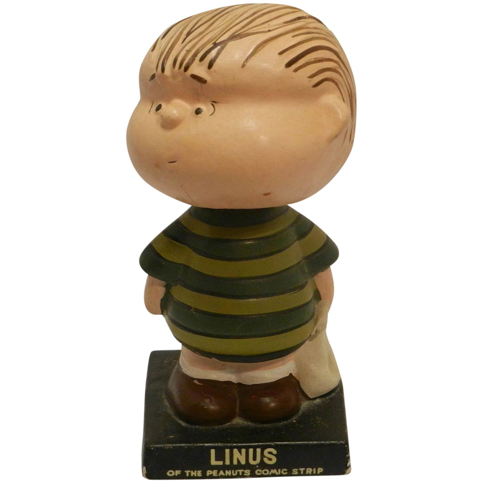 Vintage 1960's LEGO Square Base Nodder Bobble Head Linus Japan Peanuts Show United Features (1 of 7)