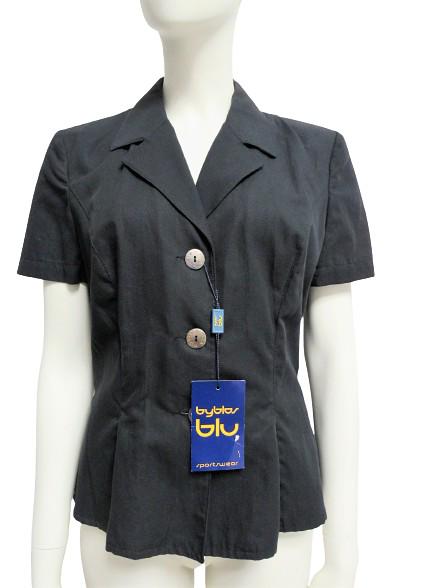 BYBLOS Vintage cotton jacket Size "M": Title: BYBLOS Vintage cotton jacket Size "M" Material: Cotton Size/Dimensions: SIZE: 44 IT / M MEASUREMENTS: Shoulder 42cm, chest 47cm, length 61cm Description: (1160/D). Vintage cotton "Byblos Blu" j