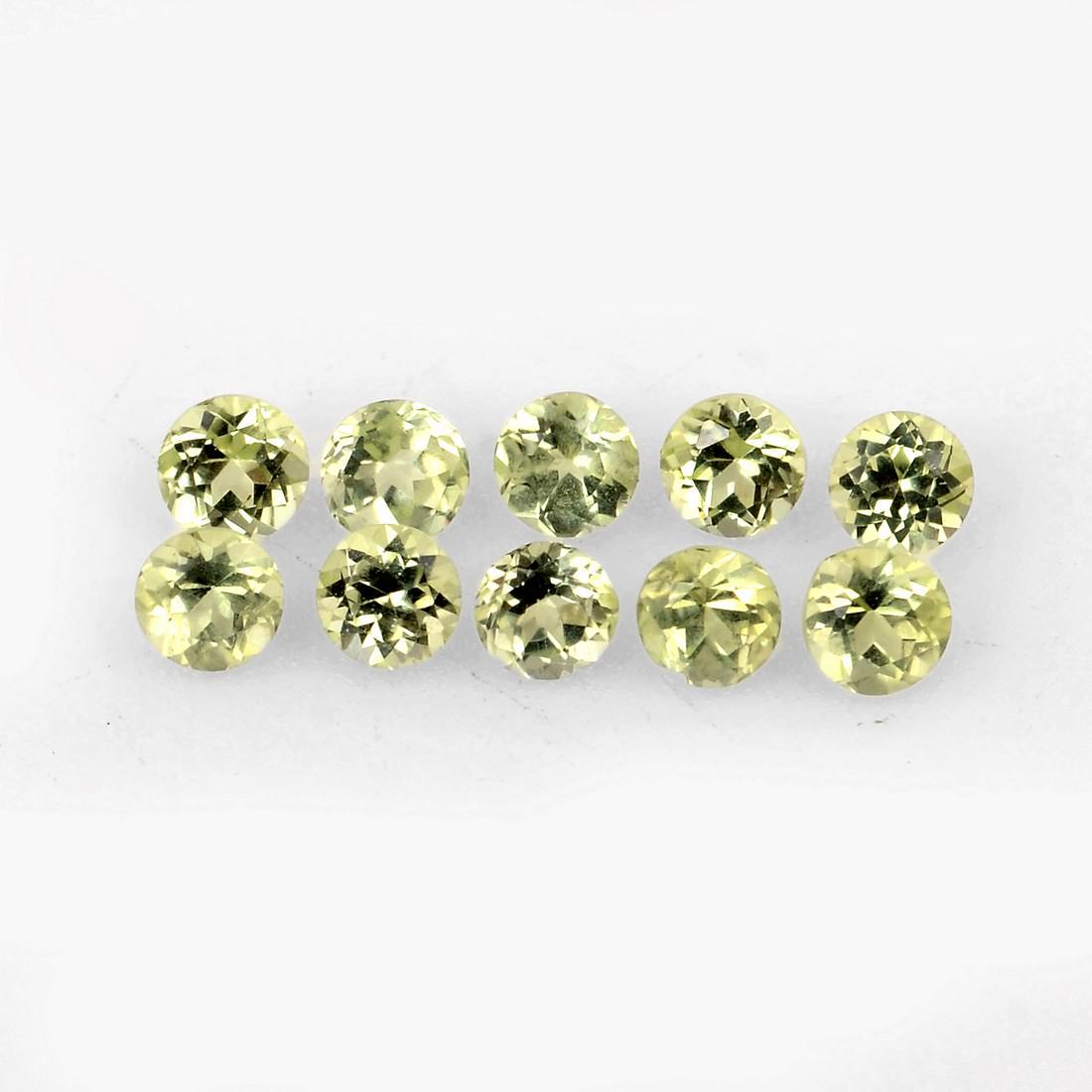 1.4 Carat Green Color Natural Round Peridot Loose Gemstone 10 Pieces (1 of 8)