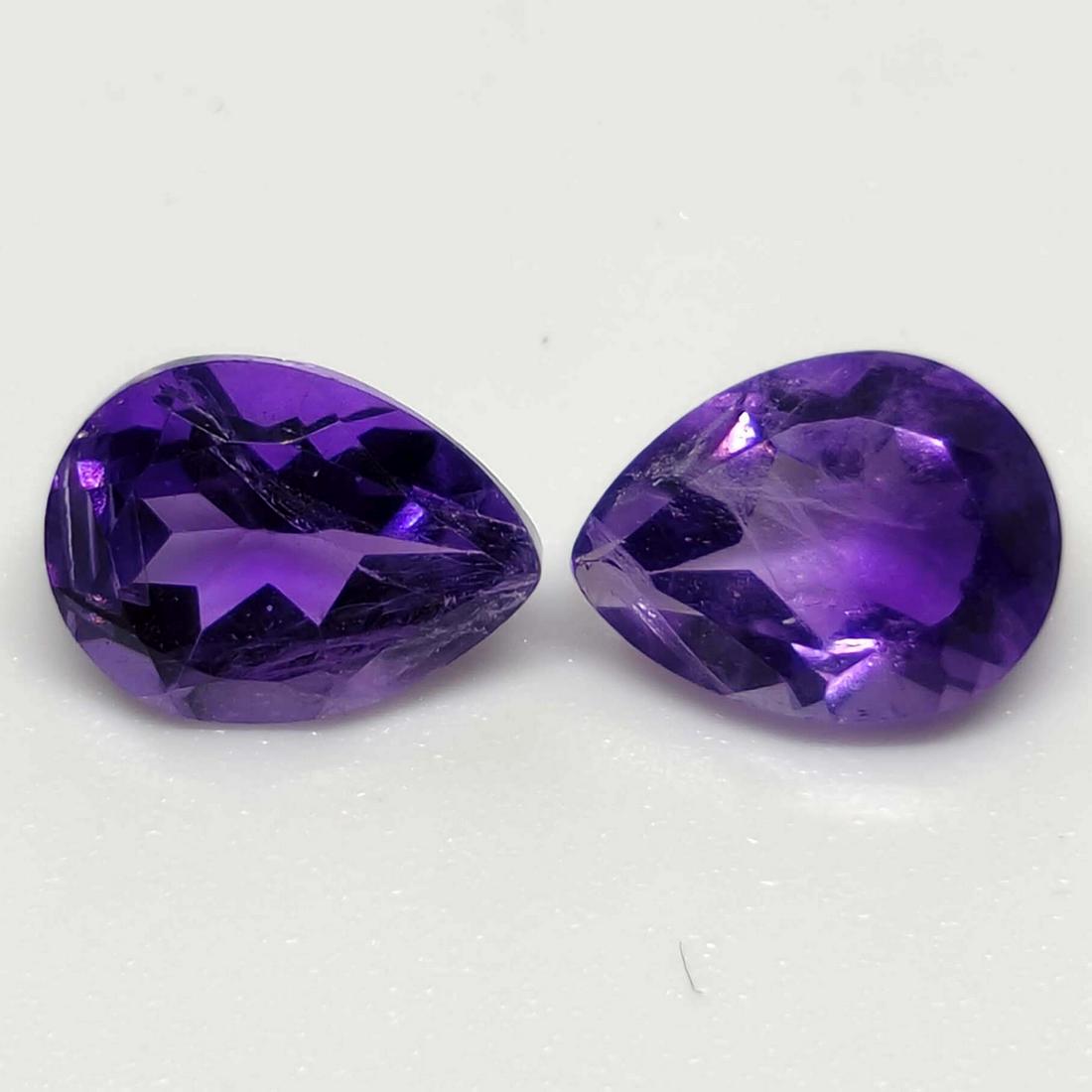2.30 ct Natural Brazilian Purple Amethyst Pair (1 of 1)
