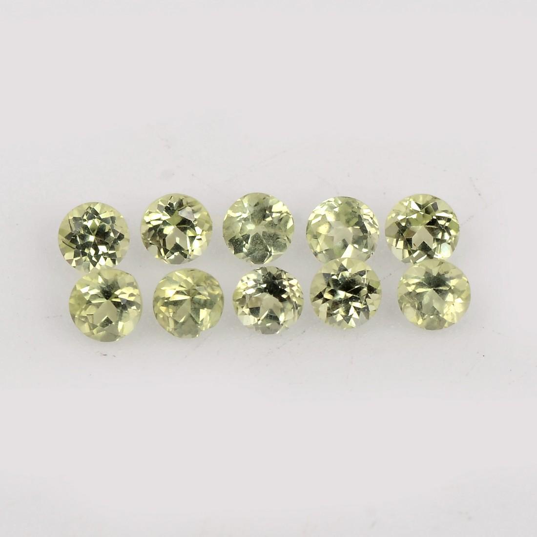 1.4 Carat Green Color Natural Round Peridot Loose Gemstone 10 Pieces (1 of 8)