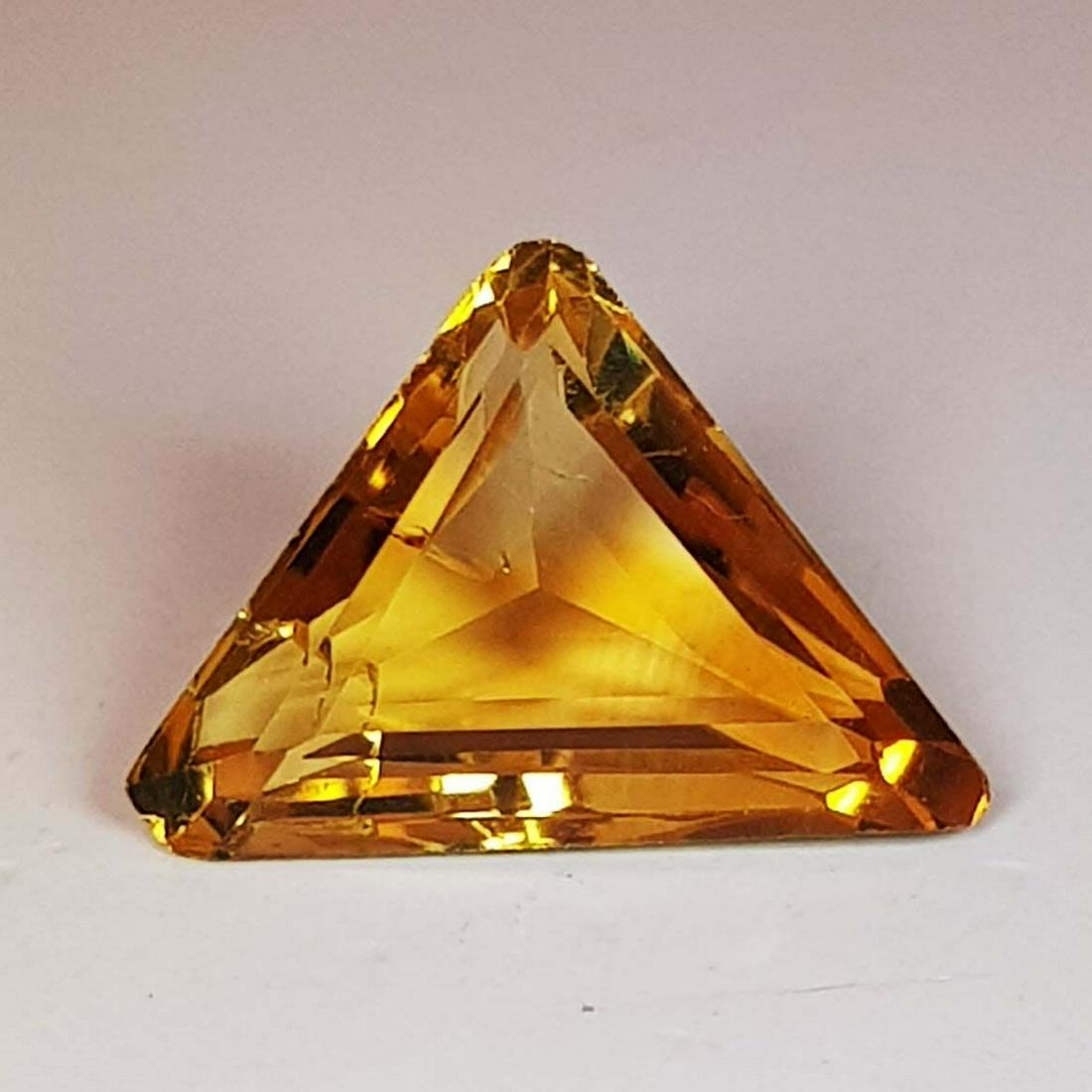 2.46 ct Natural Citrine Triangle Cut (1 of 2)