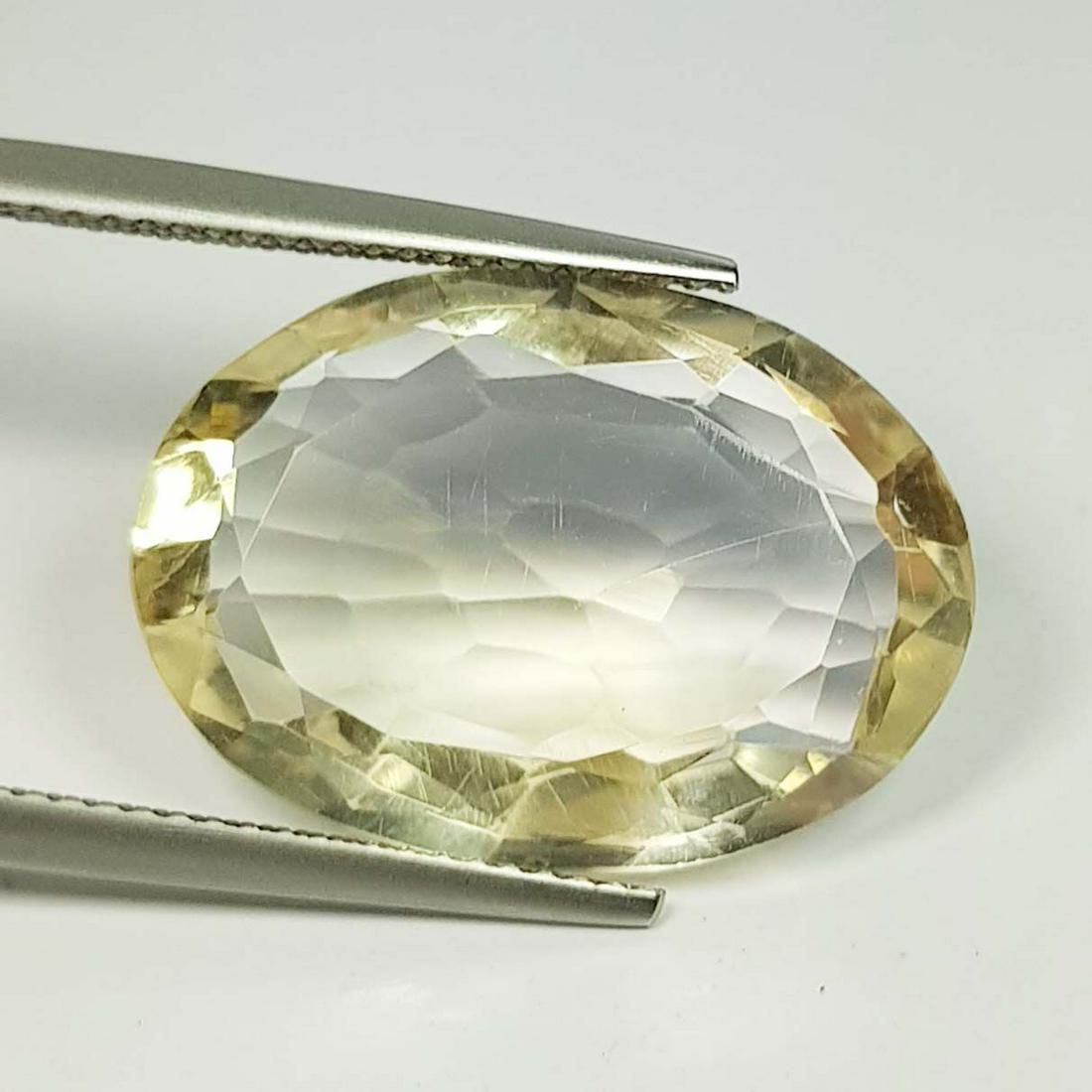 13.69 ct Natural Citrine Oval Cut (1 of 2)