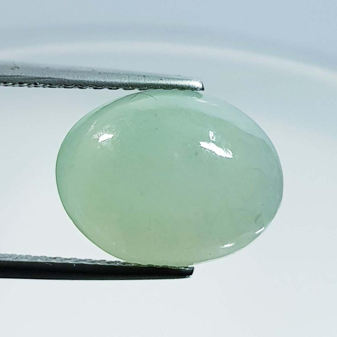 Natural Aqua Jade Oval Cabochon 5.65 ct (1 of 5)