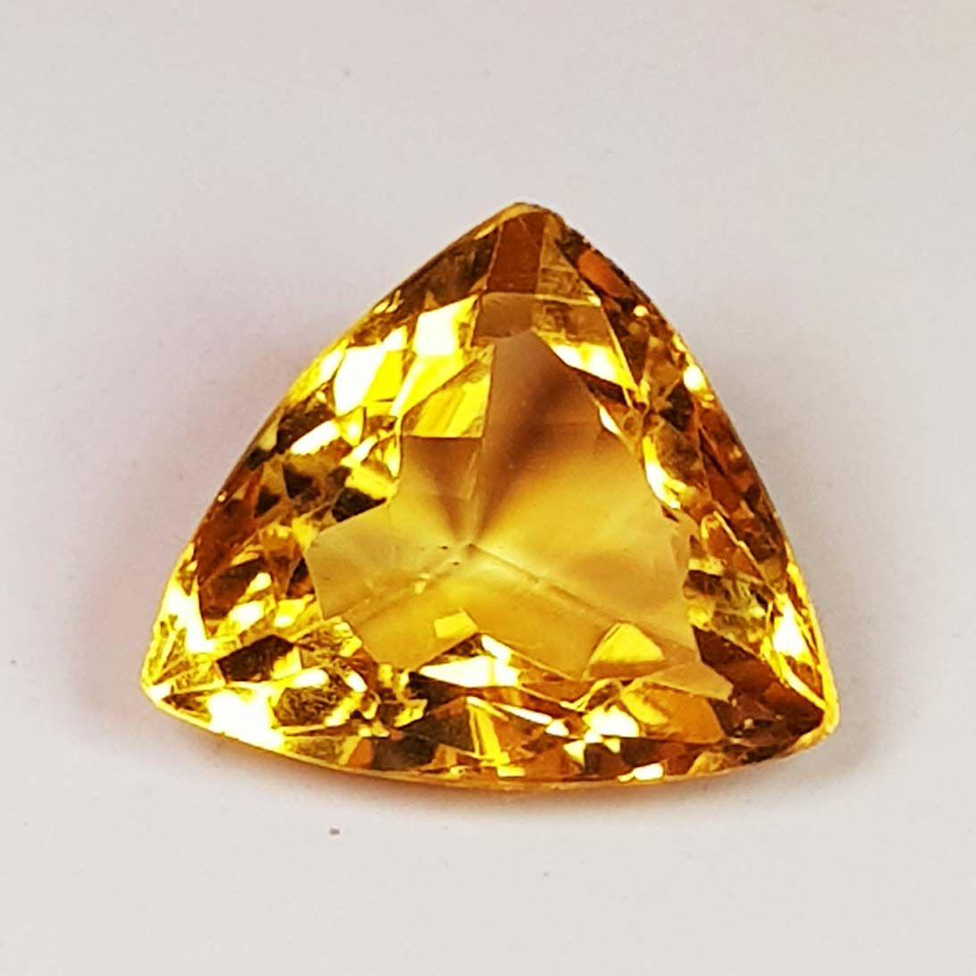 3.01 ct Natural Citrine Triangle Cut (1 of 2)