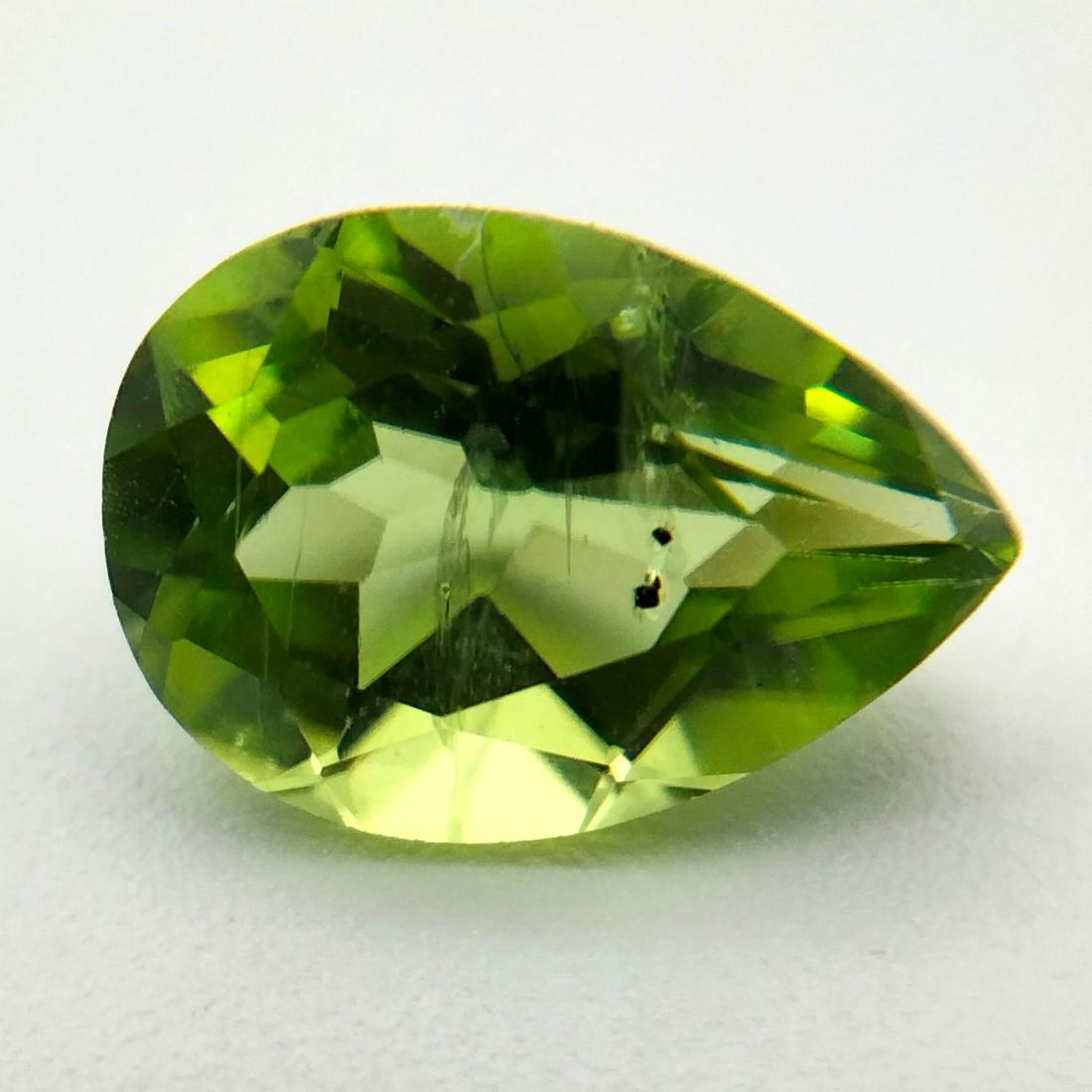 Natural Pear Cut 2.27 Carats Olivine Loose Gemstone (1 of 10)