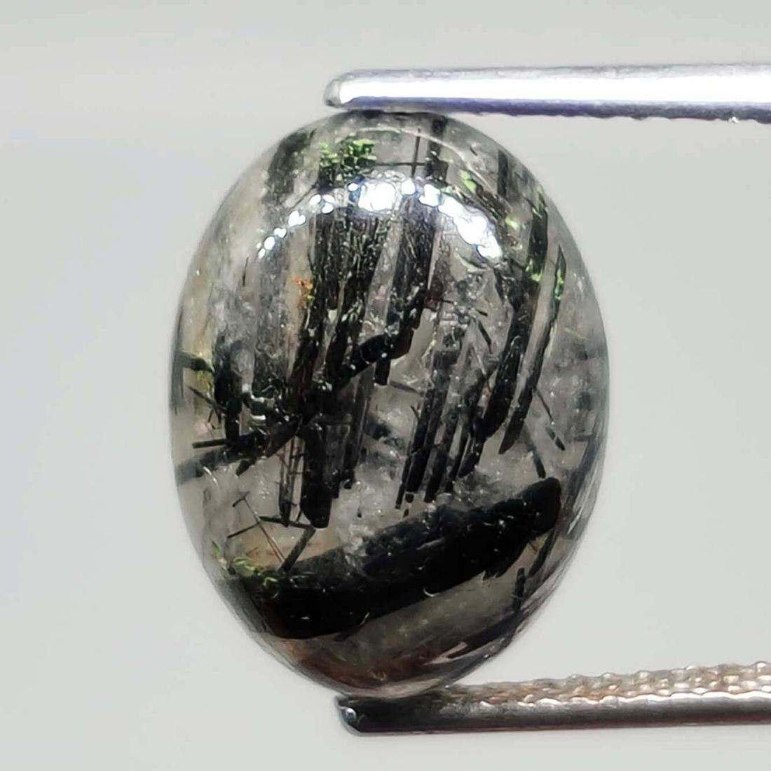 6.80 ct Natural Black Rutile Quartz (1 of 2)