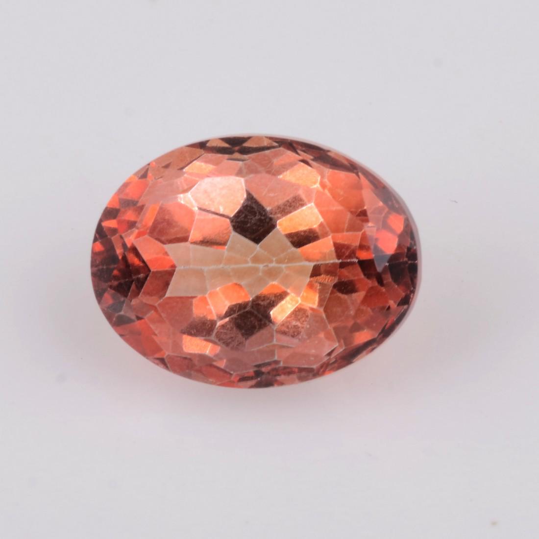 17.75 Carat Reddish Orange Color Natural Oval Topaz Loose Gemstone 1 Pieces (1 of 7)