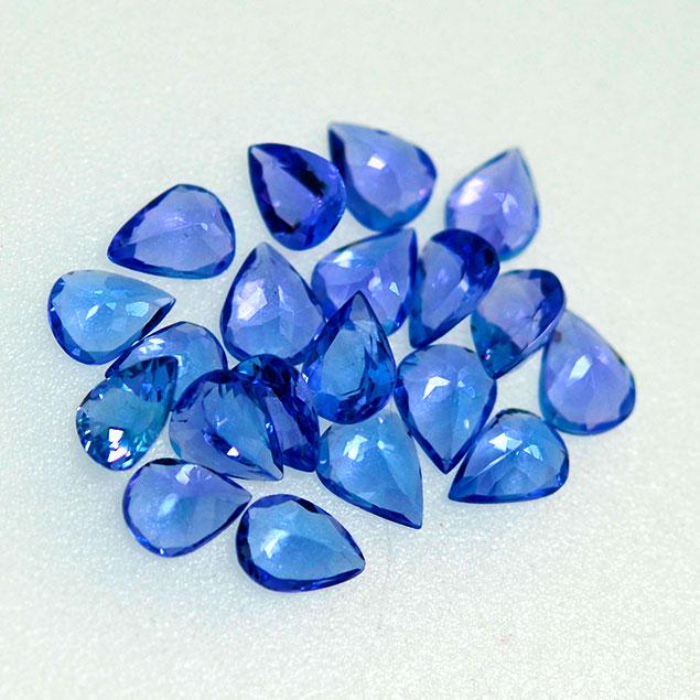 5.36 Cts Dazzling 20-Pcs Clean Tanzanite (1 of 2)