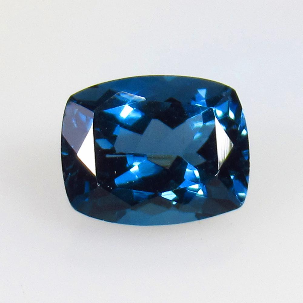 3.62 Ctw Natural Royal London Blue Topaz Cushion Cut (1 of 2)