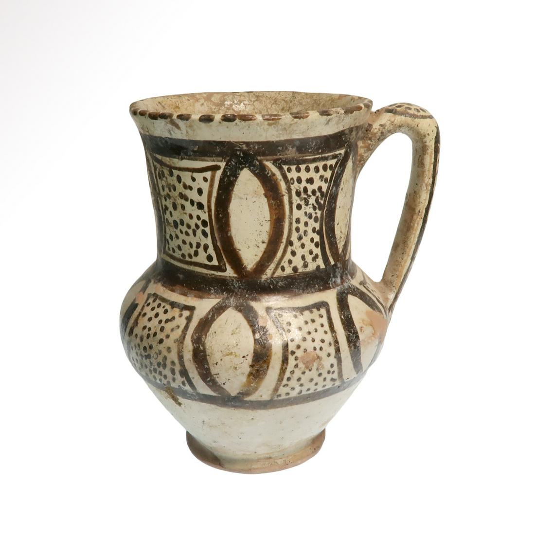 Nishapur Glazed Pottery Ewer, Persia, 11th Century A.D. (1 of 6)