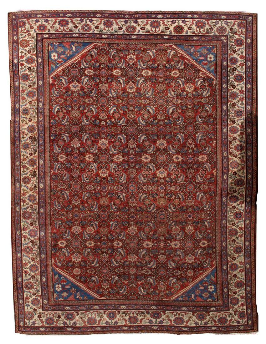 Hand made antique Persian Mahal rug 8.9' x 11.7' ( 274cm x 359cm ) 1900 (1 of 10)
