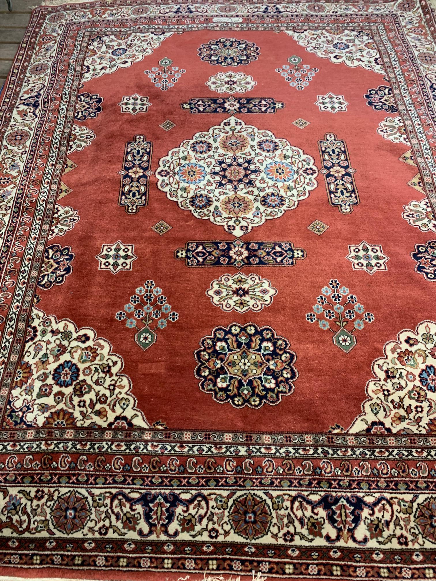 Hand Knotted Indo Tabriz Rug 7.10x9.10 ft (1 of 9)