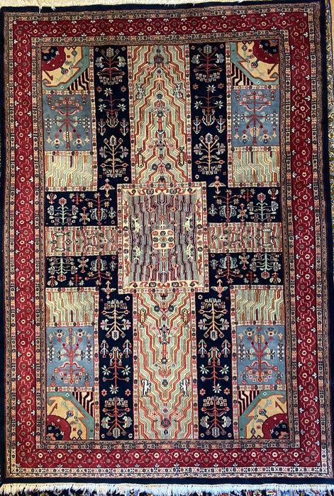 Hand Knotted Oriental Rug, Geometric Design, Wool, 6ft 1in X 8ft 9in (1 of 13)