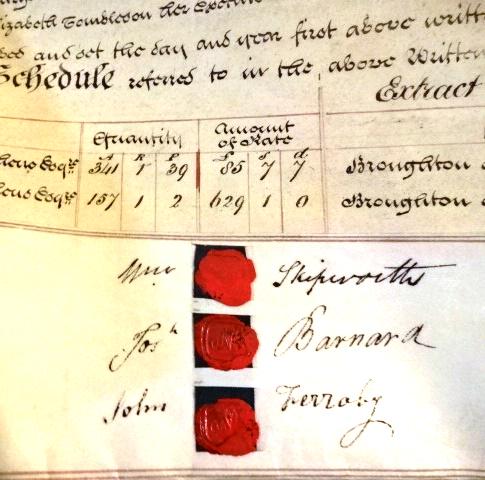 1834 Large English Vellum Deed Red Wax Seals (1 of 4)