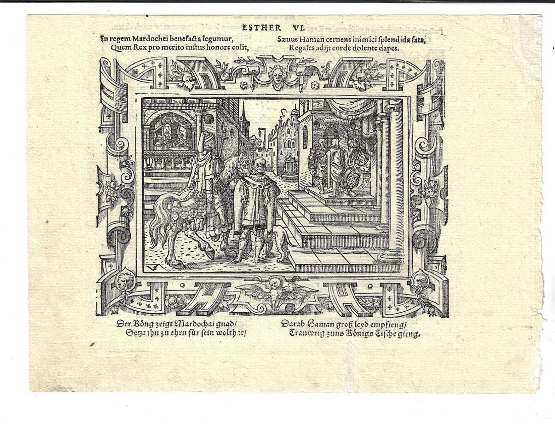 1562 Illustrated Bible Leaf Story of Esther (1 of 2)